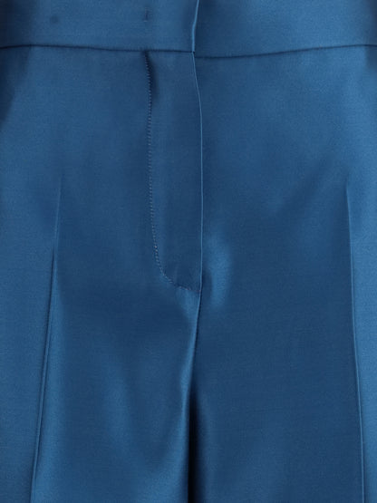 FENDI 40 duchesse silk trousers 