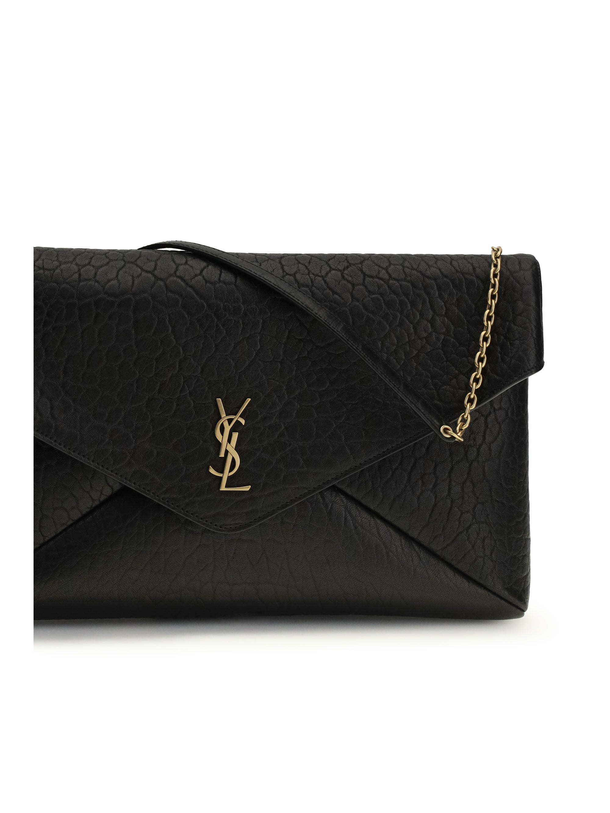SAINT LAURENT OS cassandre clutch bag