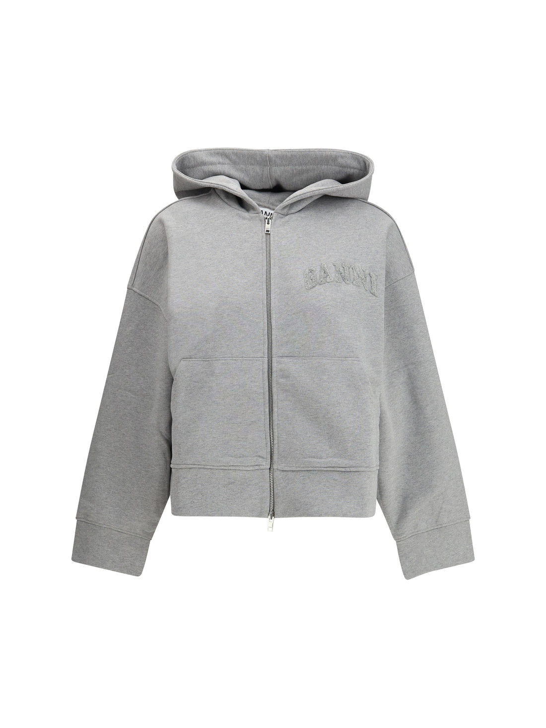 GANNI L two-way zip hoodie 