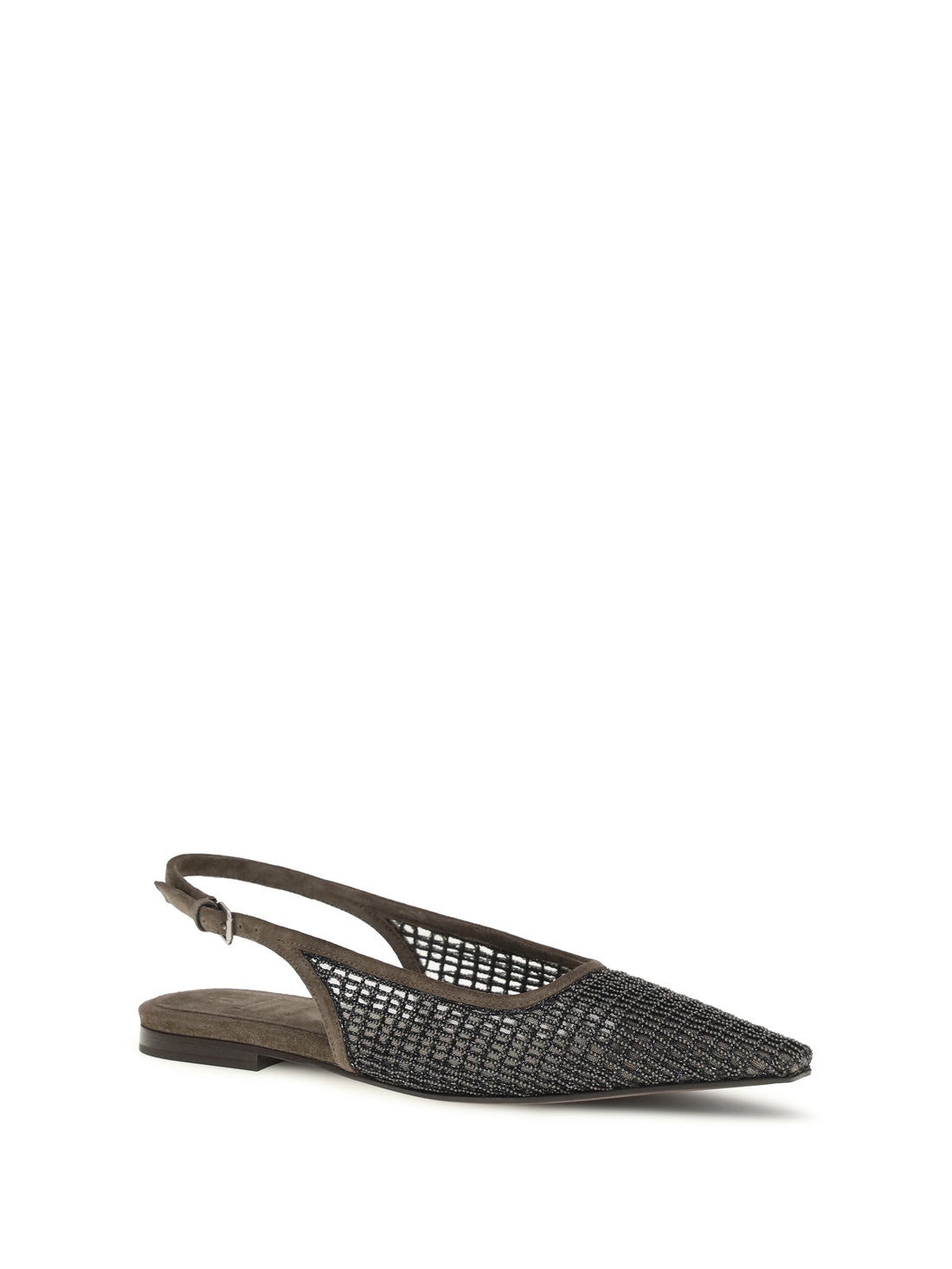 BRUNELLO CUCINELLI 36 pointed slingback ballerinas