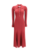 SELF-PORTRAIT S ribbed knit midi dress 