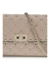 rockstud spike shoulder bag