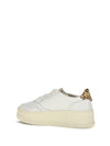 medalist platform leather sneakers