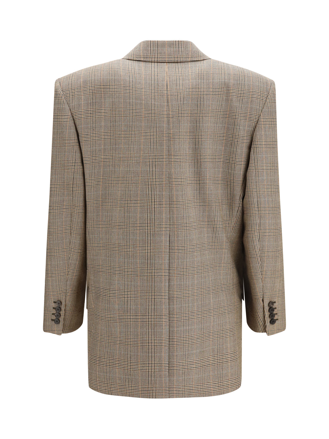 SAINT LAURENT 36 prince of wales houndstooth wool blazer