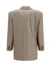 prince of wales houndstooth wool blazer