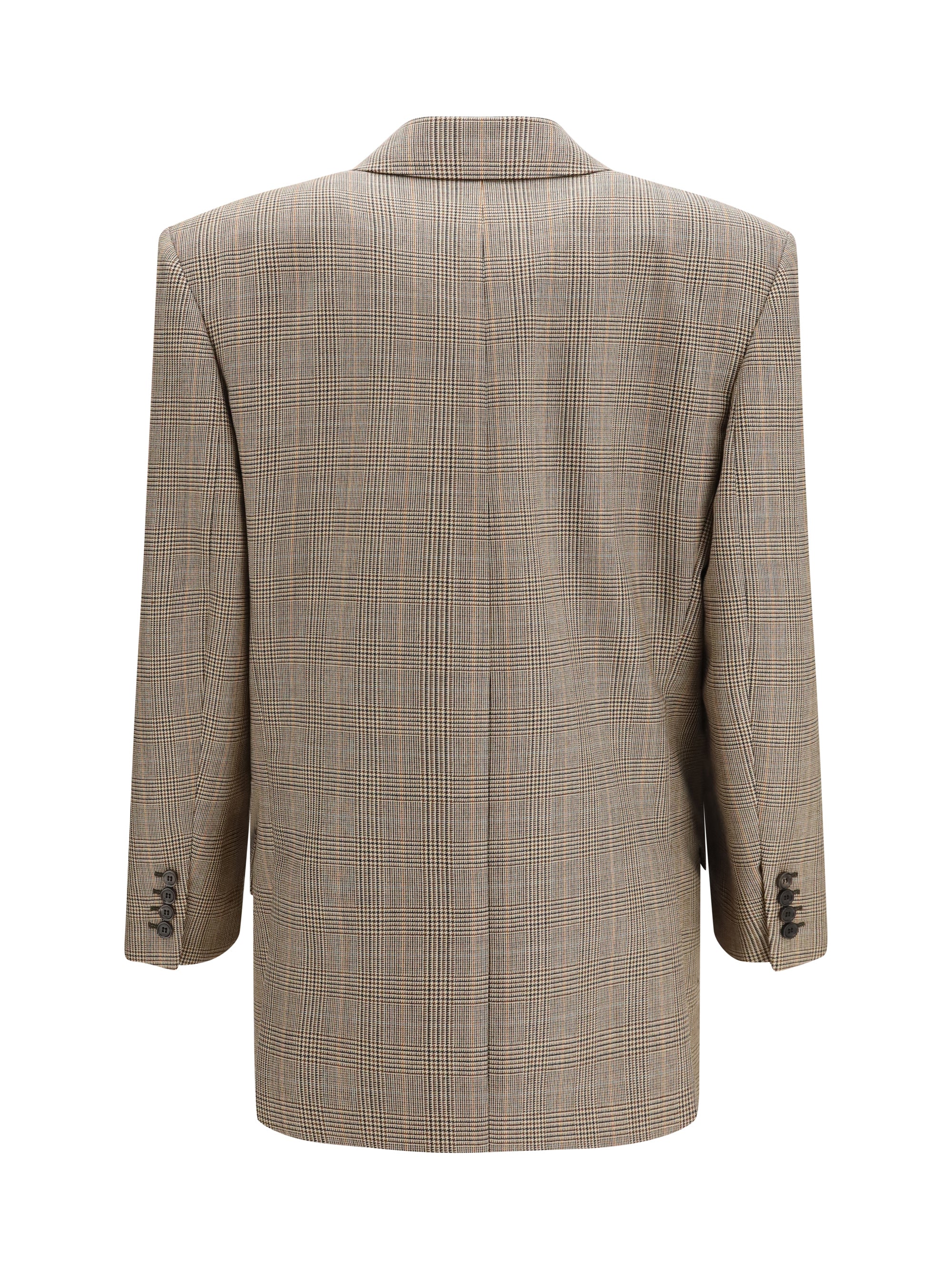 prince of wales houndstooth wool blazer