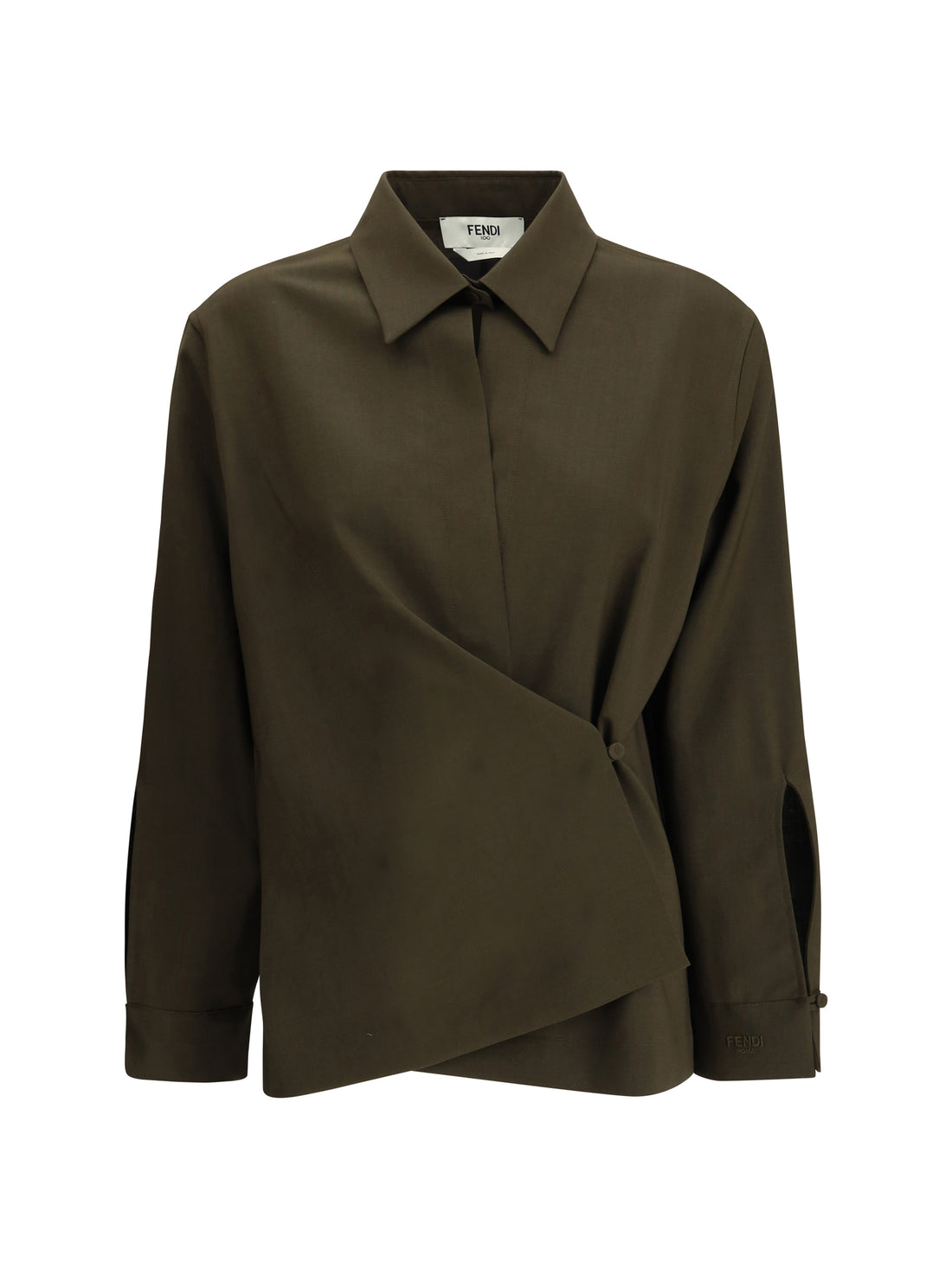 FENDI 40 shirt in wool and mohair