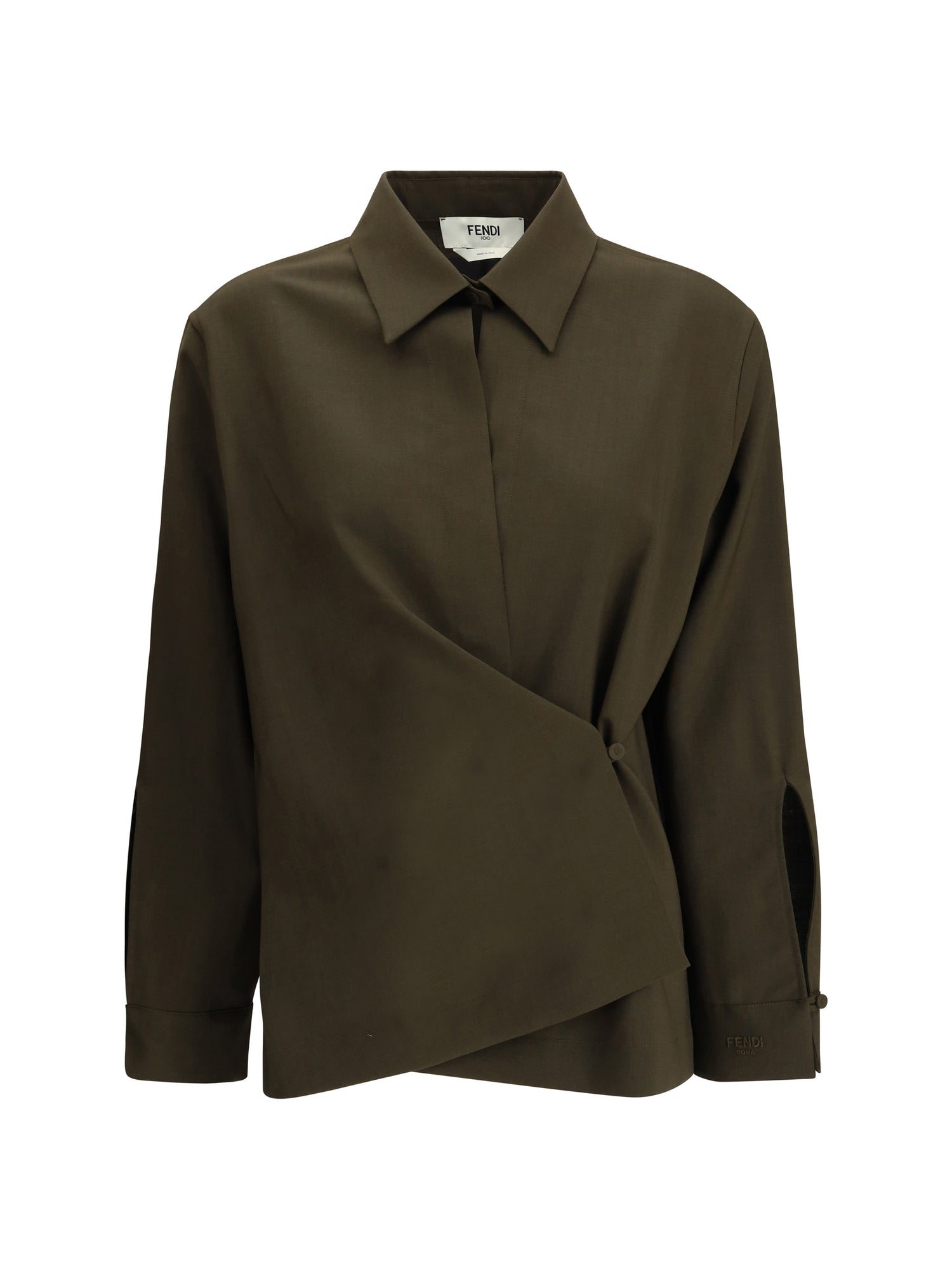 FENDI 40 shirt in wool and mohair