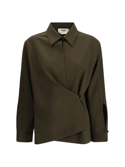 FENDI 40 shirt in wool and mohair