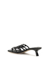 anagram petal leather slide sandals