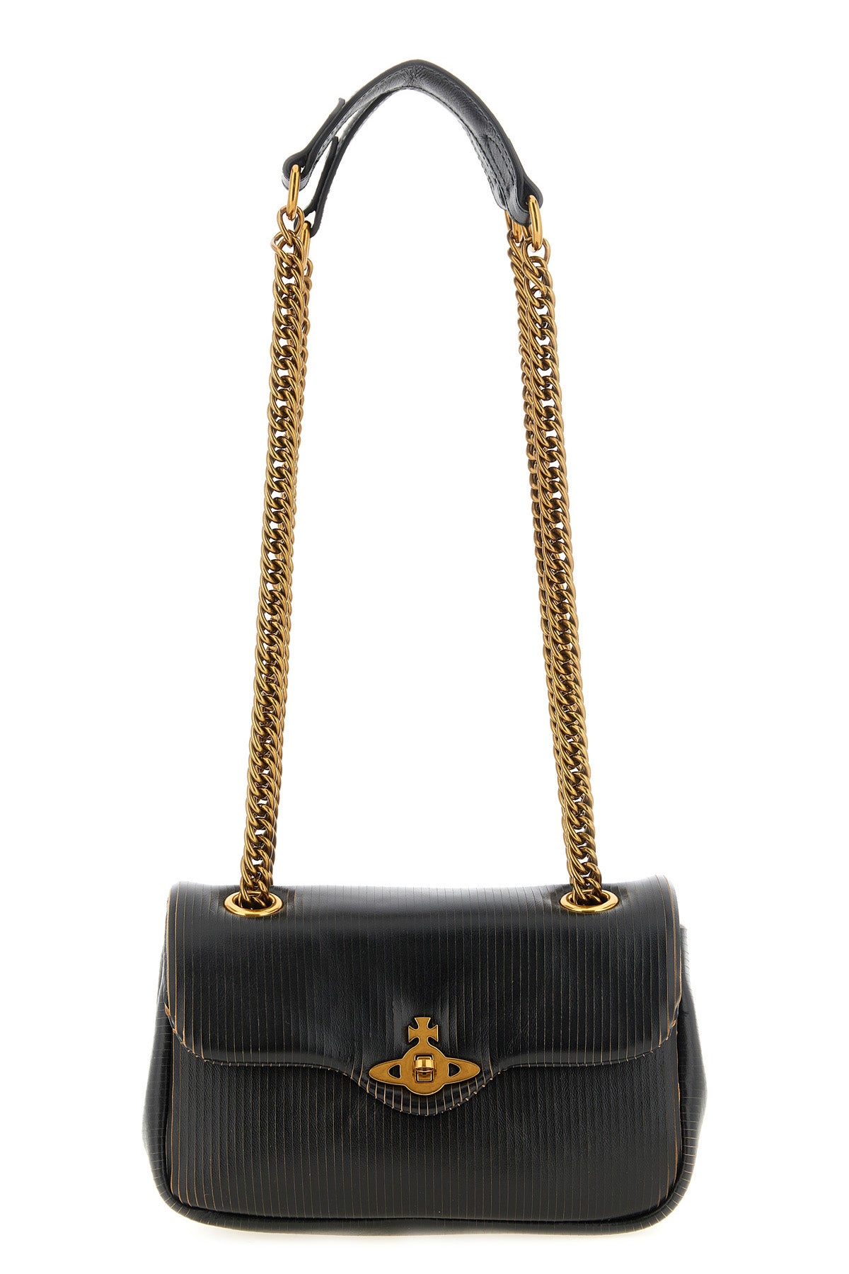 the vivienne westwood anita small shoulder bag in pure calf leather stands out