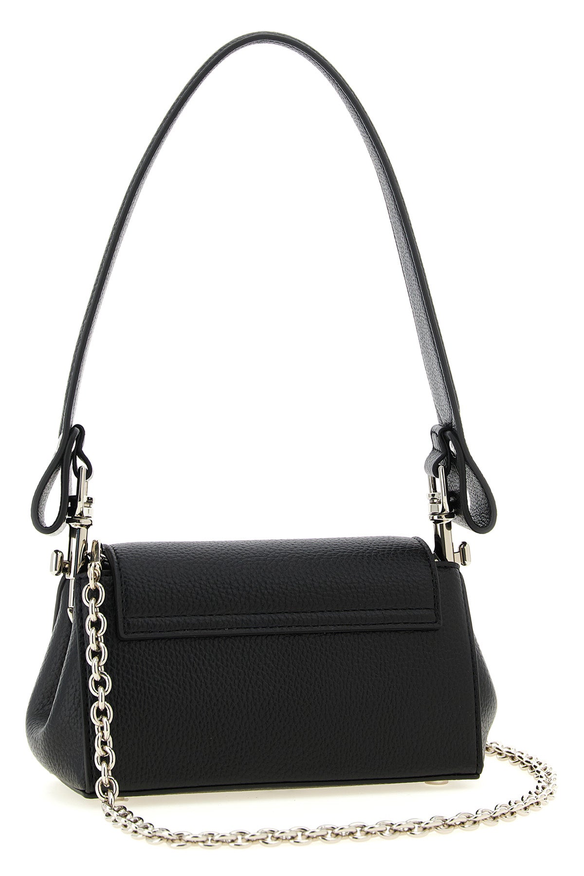 small hazel shoulder bag in hammered leather-effect pu