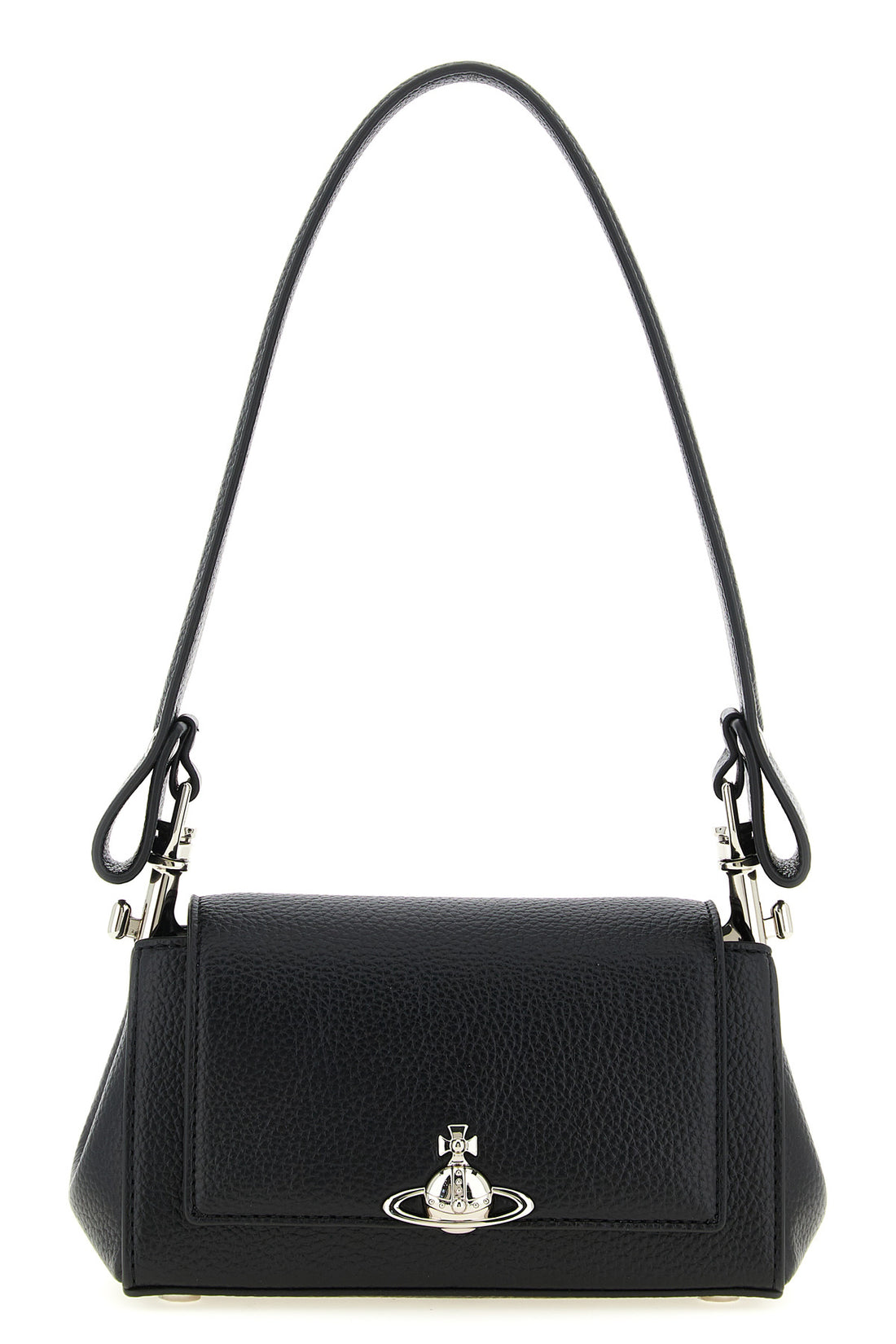 VIVIENNE WESTWOOD OS small hazel shoulder bag in hammered leather-effect pu