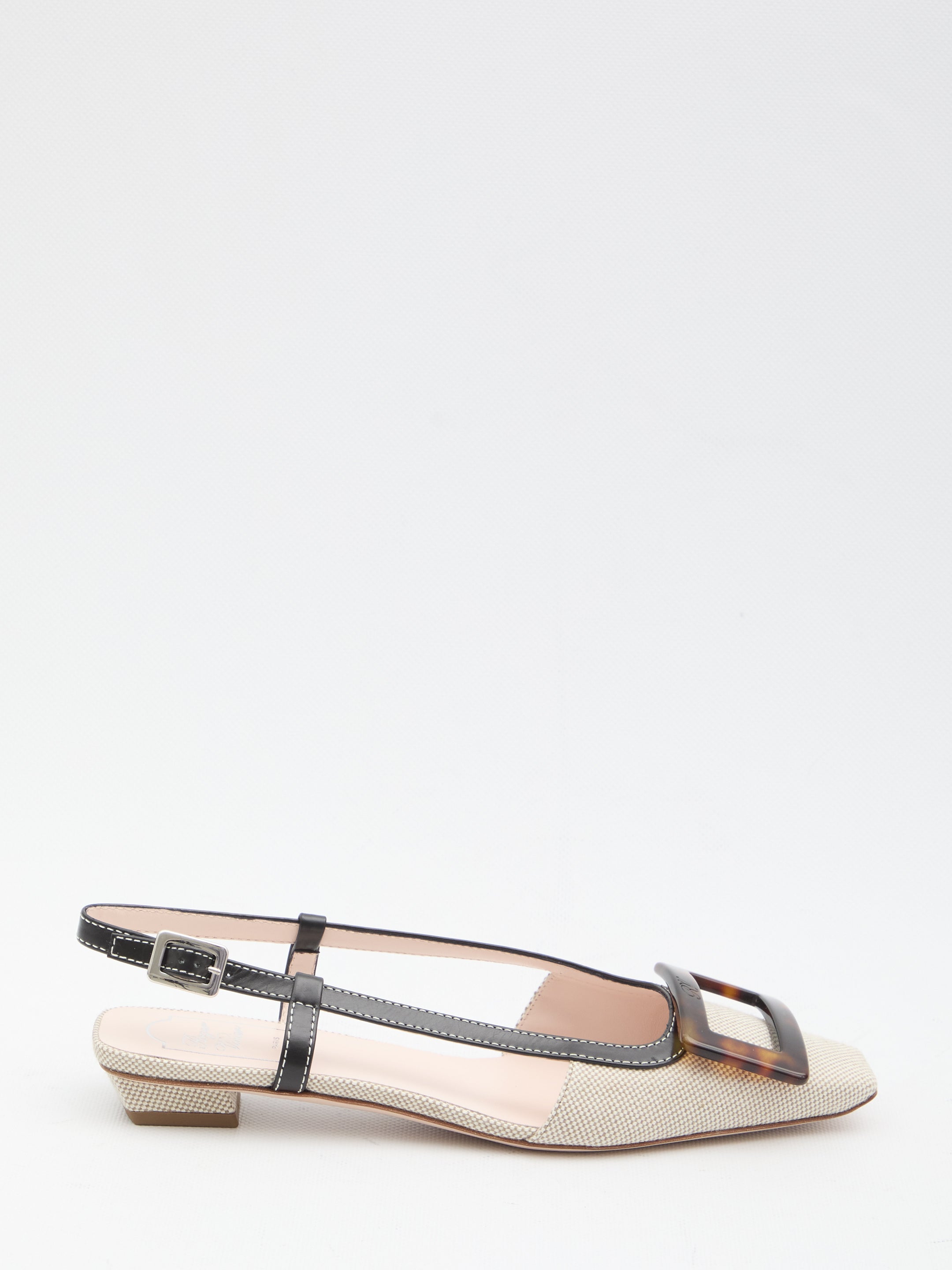 ROGER VIVIER 36 belle vivier slingback ballerinas