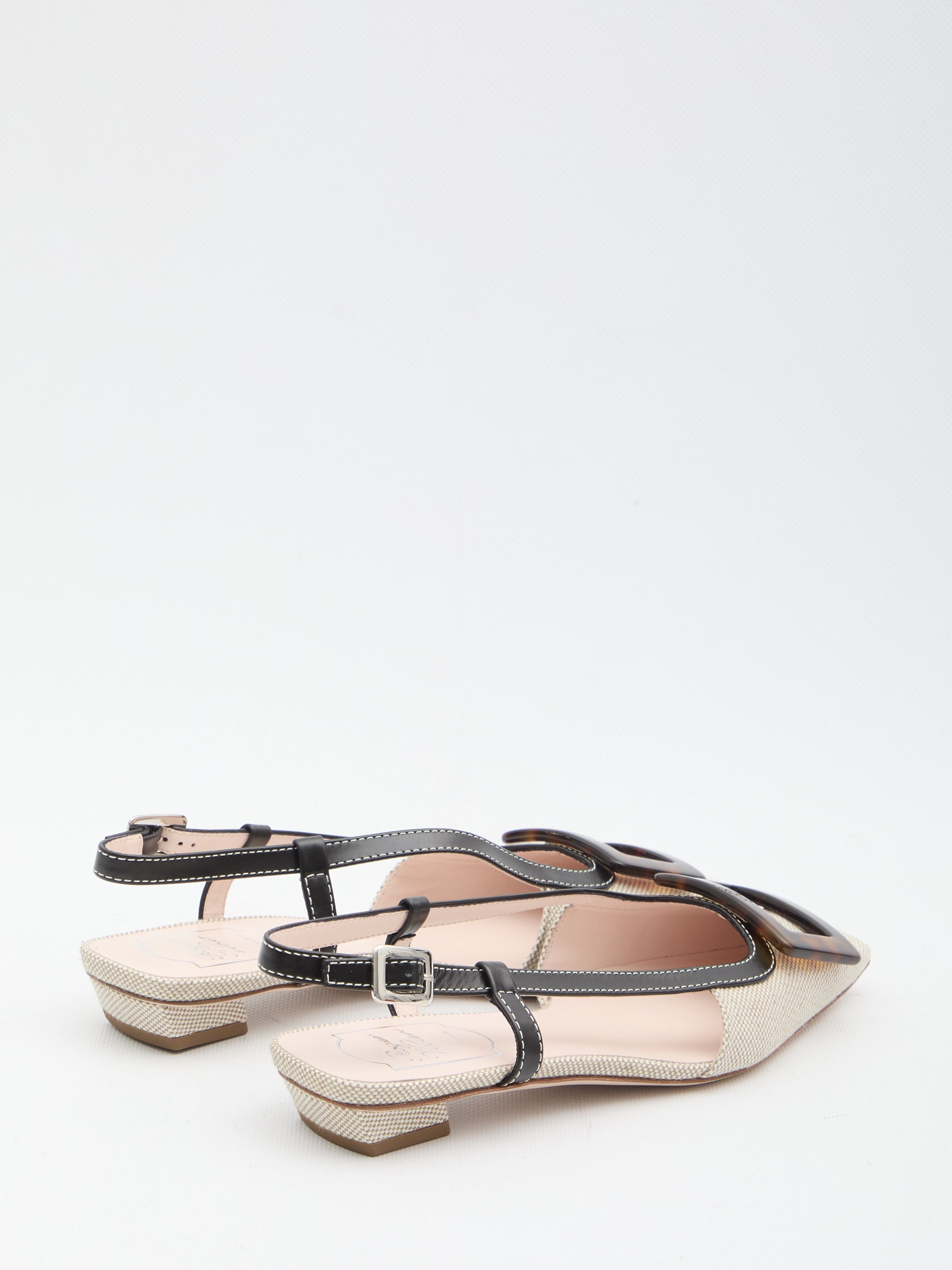 ROGER VIVIER 36 belle vivier slingback ballerinas