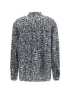 viscose shirt with fil coupé feathers