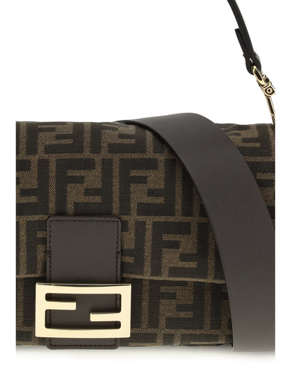 FENDI OS baguette shoulder bag in ff jacquard