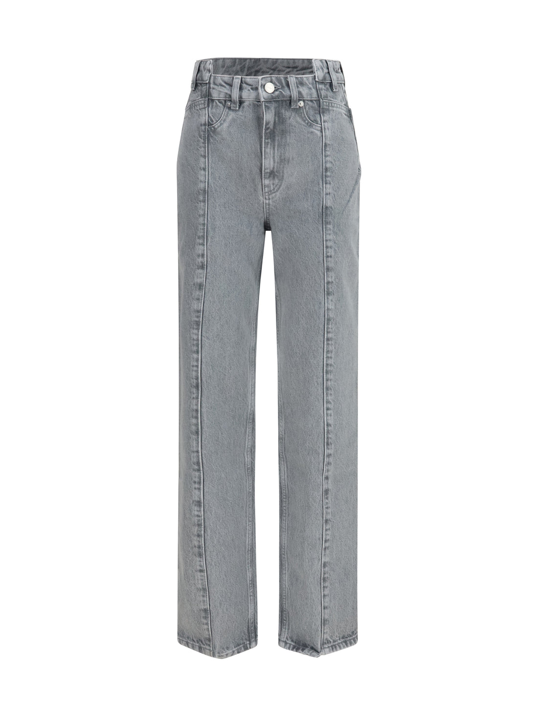 GANNI 25 rigid denim cuffed jeans