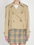 BURBERRY 6 cropped trench jacket in gabardine