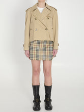 BURBERRY 6 cropped trench jacket in gabardine