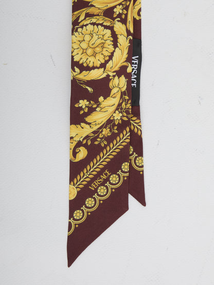 VERSACE OS silk twill bandeau