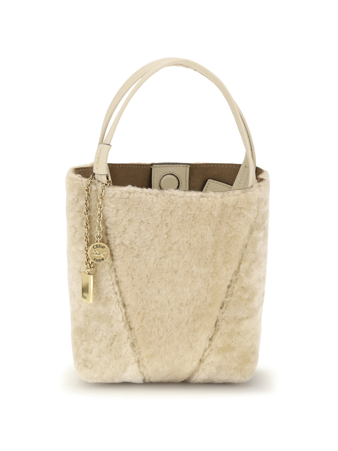 CHLOÉ OS spin bouclé bucket bag