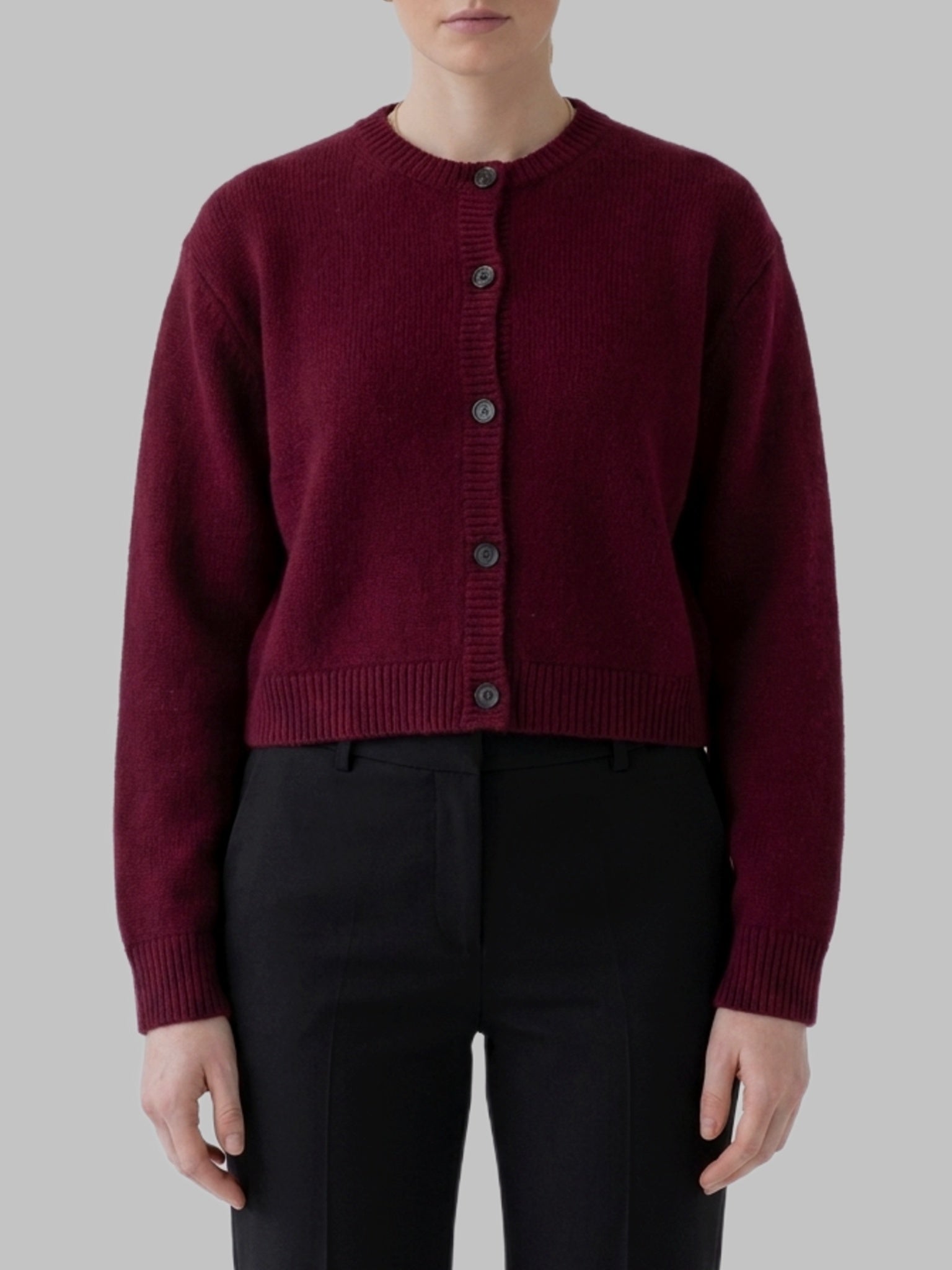 deep plum emmylou cardigan jacket