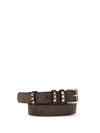 rockstud suede belt