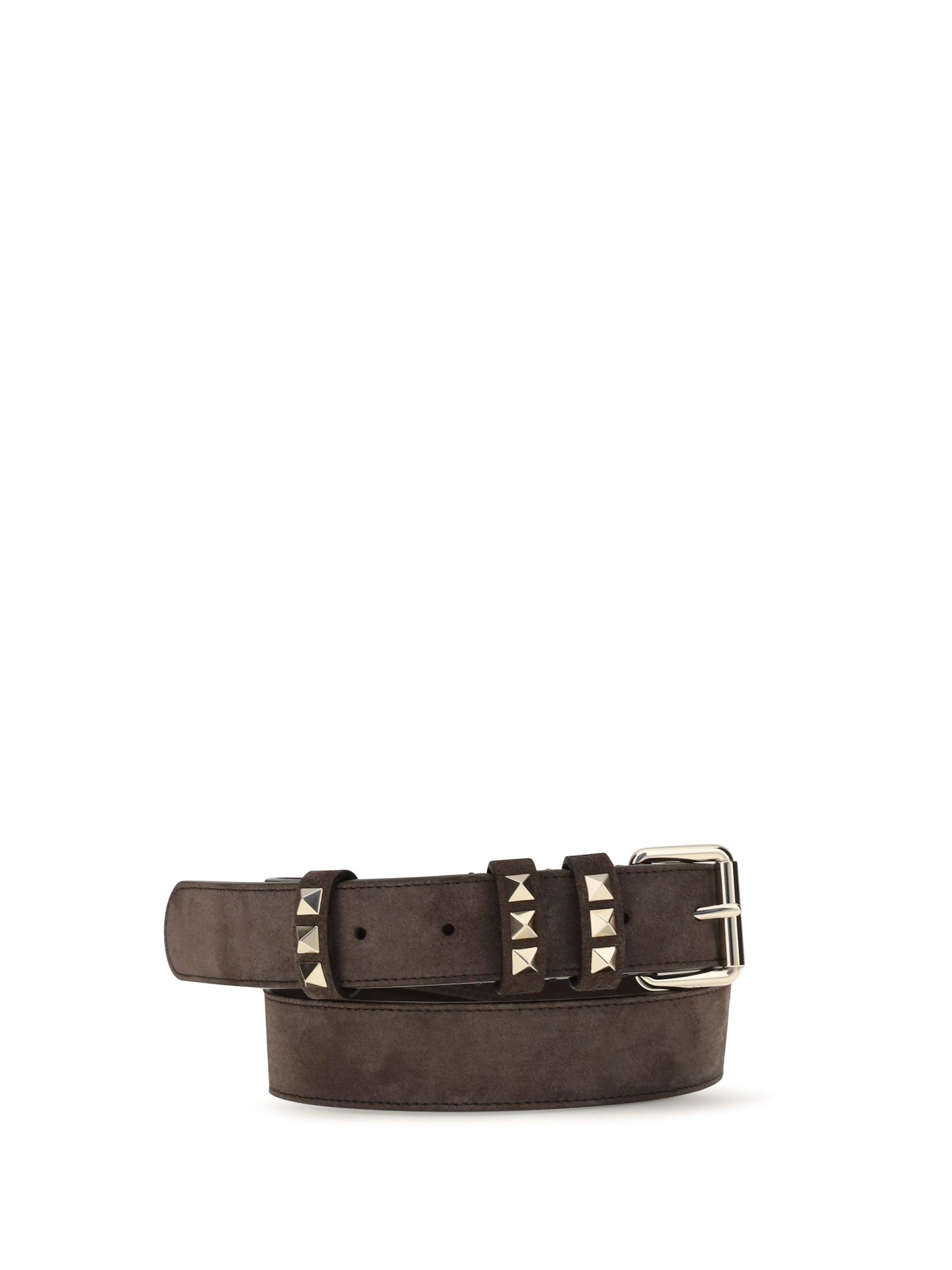 rockstud suede belt