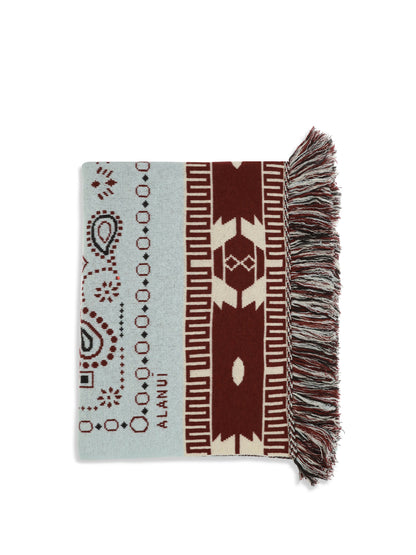 ALAIA OS bandana jacquard blanket