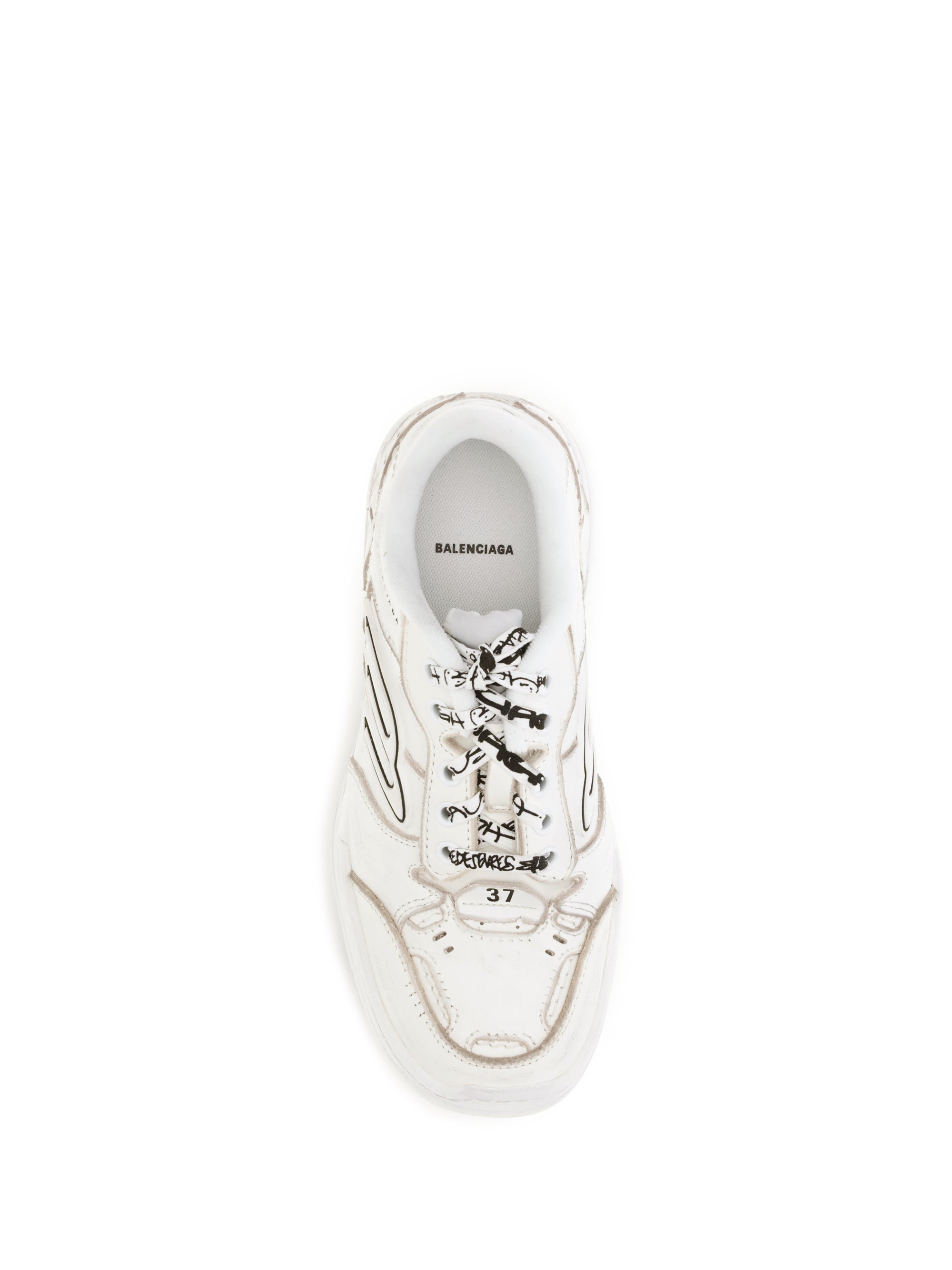 BALENCIAGA 39 hamptons worn-out sneakers 