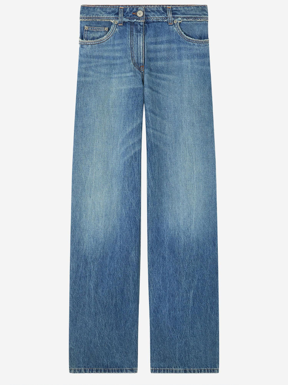 VERSACE 25 raw cut frayed jeans 