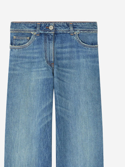 VERSACE 25 raw cut frayed jeans 