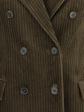 P.A.R.O.S.H. XS double-breasted blazer with ribbed fabric