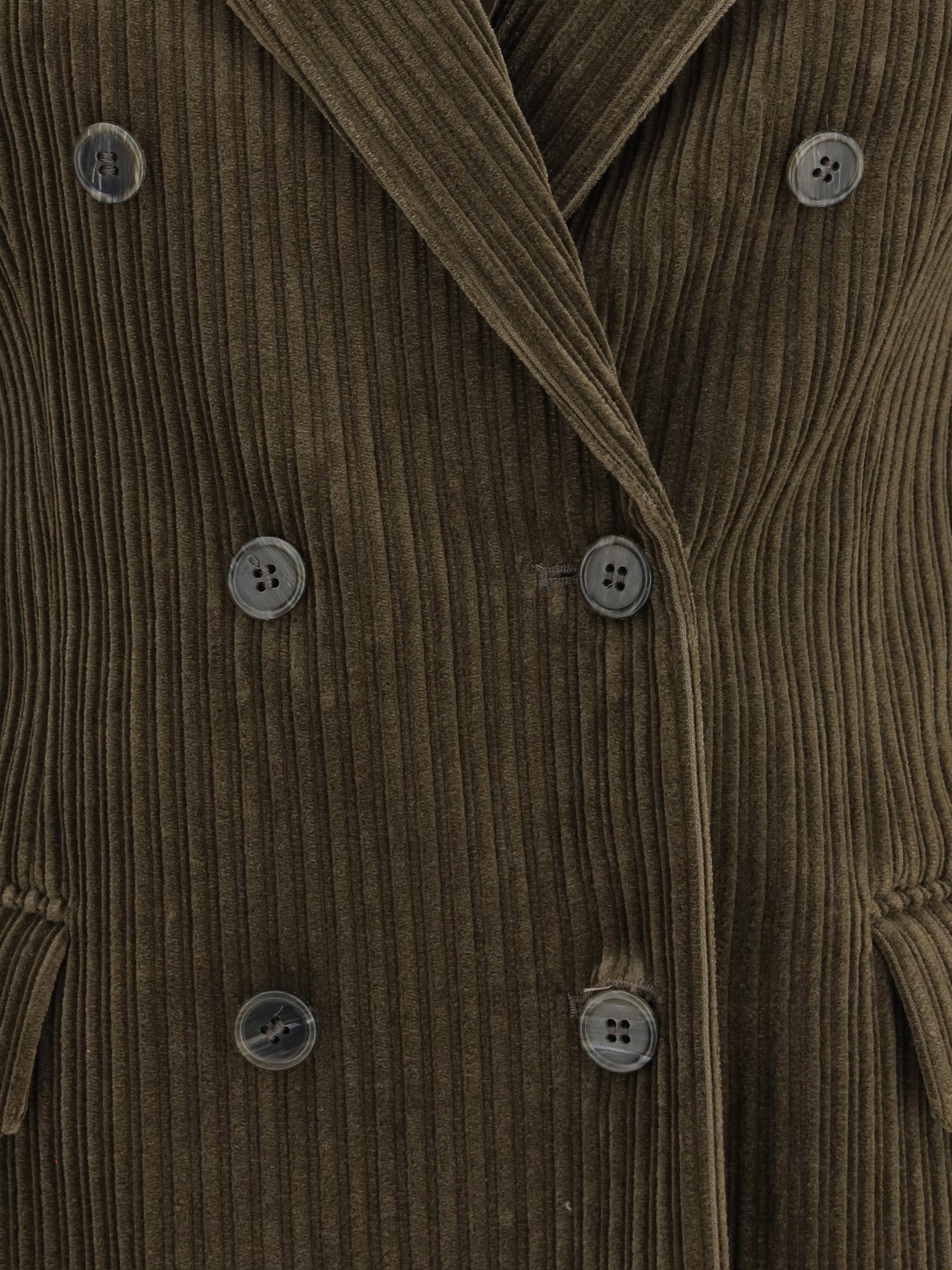 P.A.R.O.S.H. XS double-breasted blazer with ribbed fabric