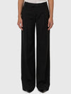wide-leg frescolana trousers