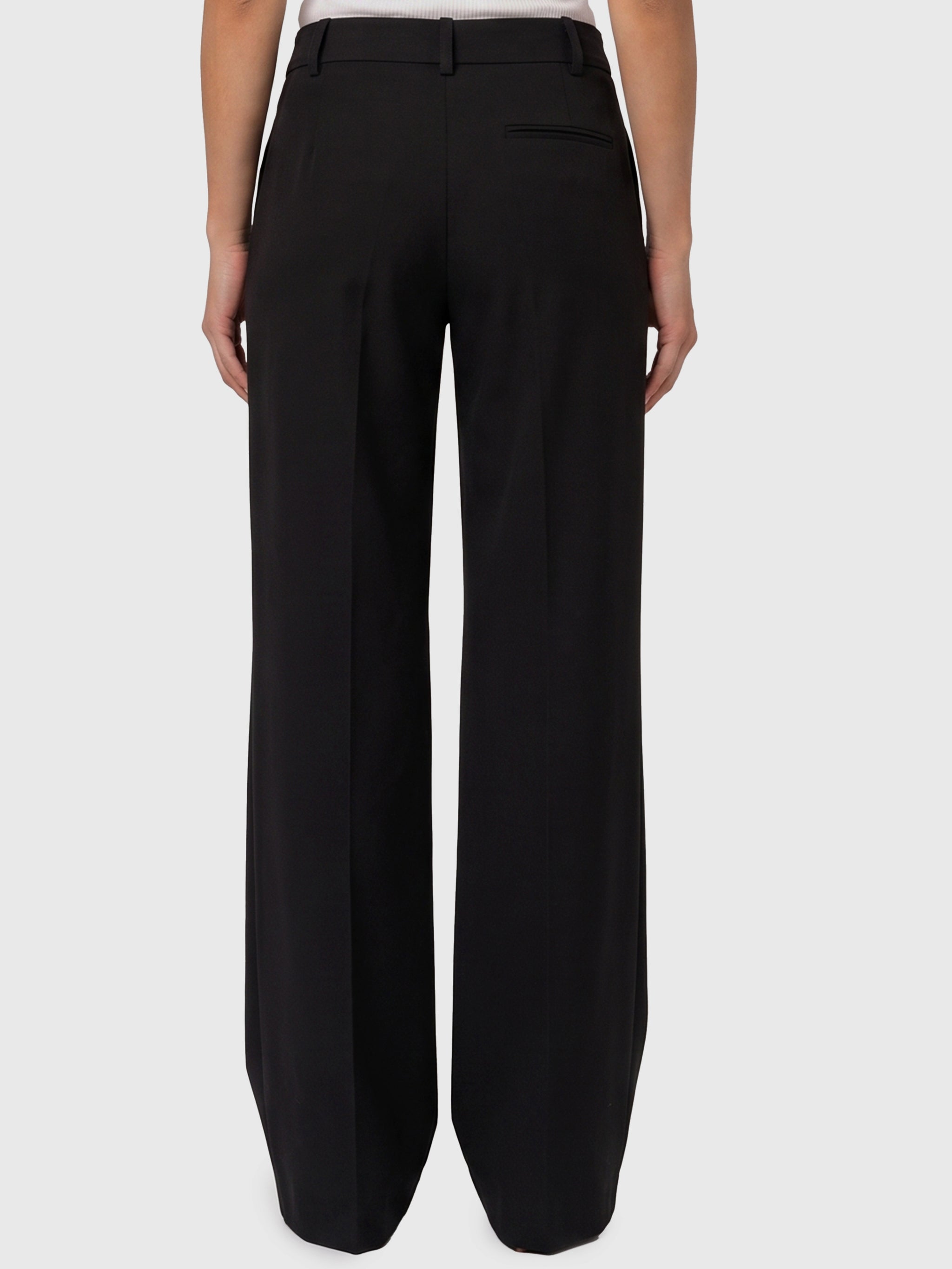 wide-leg frescolana trousers