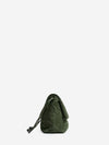 giorno green tweed pouch bag