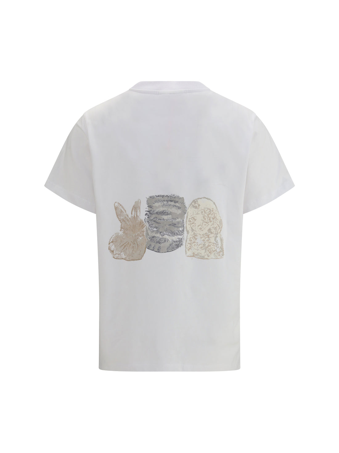 GANNI L animals print t-shirt