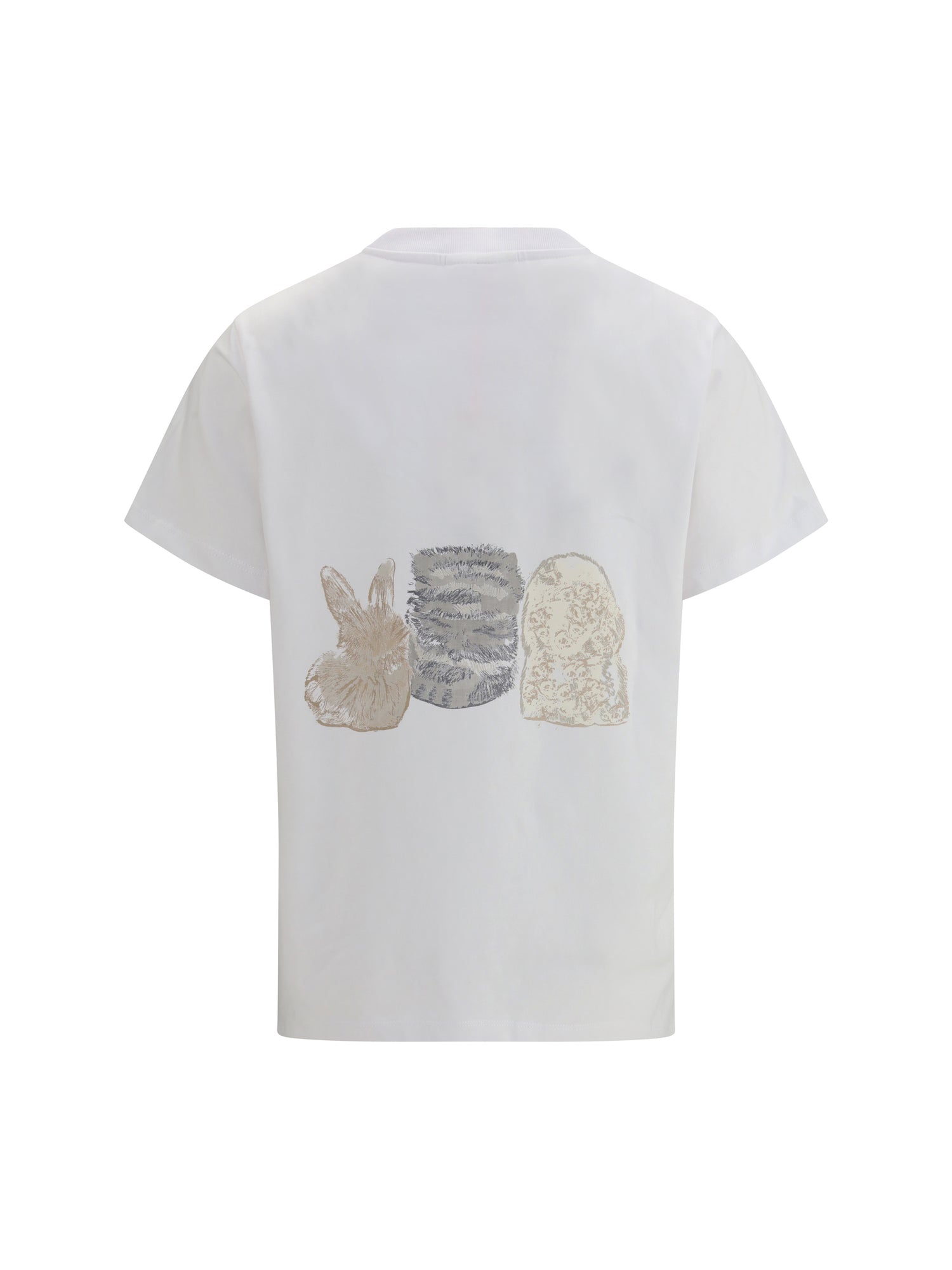 GANNI L animals print t-shirt