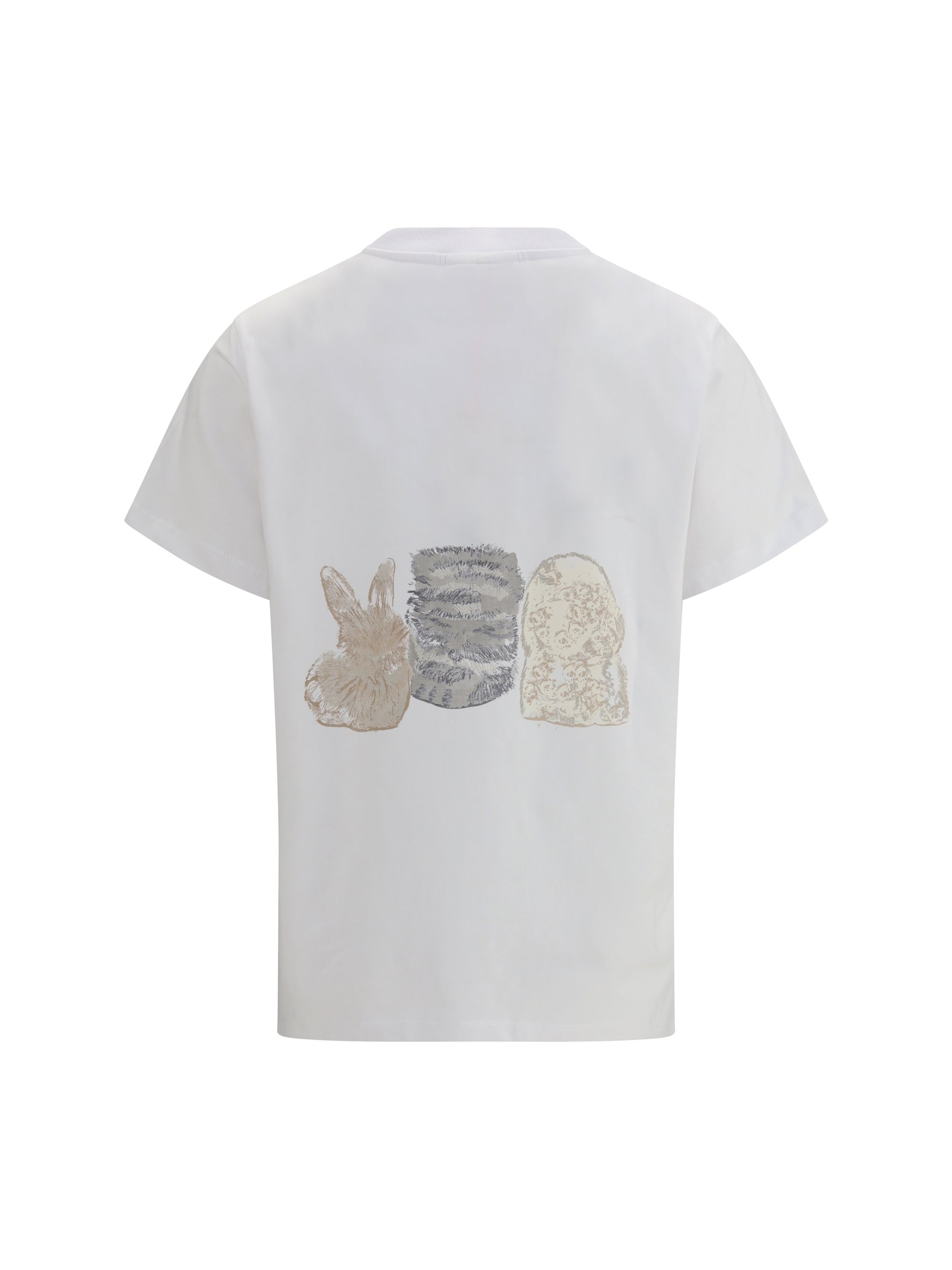 GANNI L animals print t-shirt