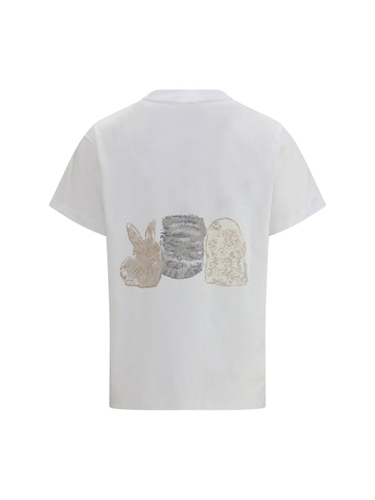 GANNI L animals print t-shirt