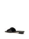 leather slide sandals