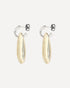 Bottega Veneta Ellipse Earrings Gold