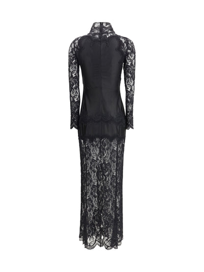 RABANNE 40 laced long dress 