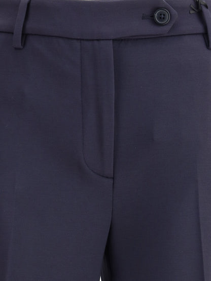 TRUE ROYAL 40 flare bianca pants