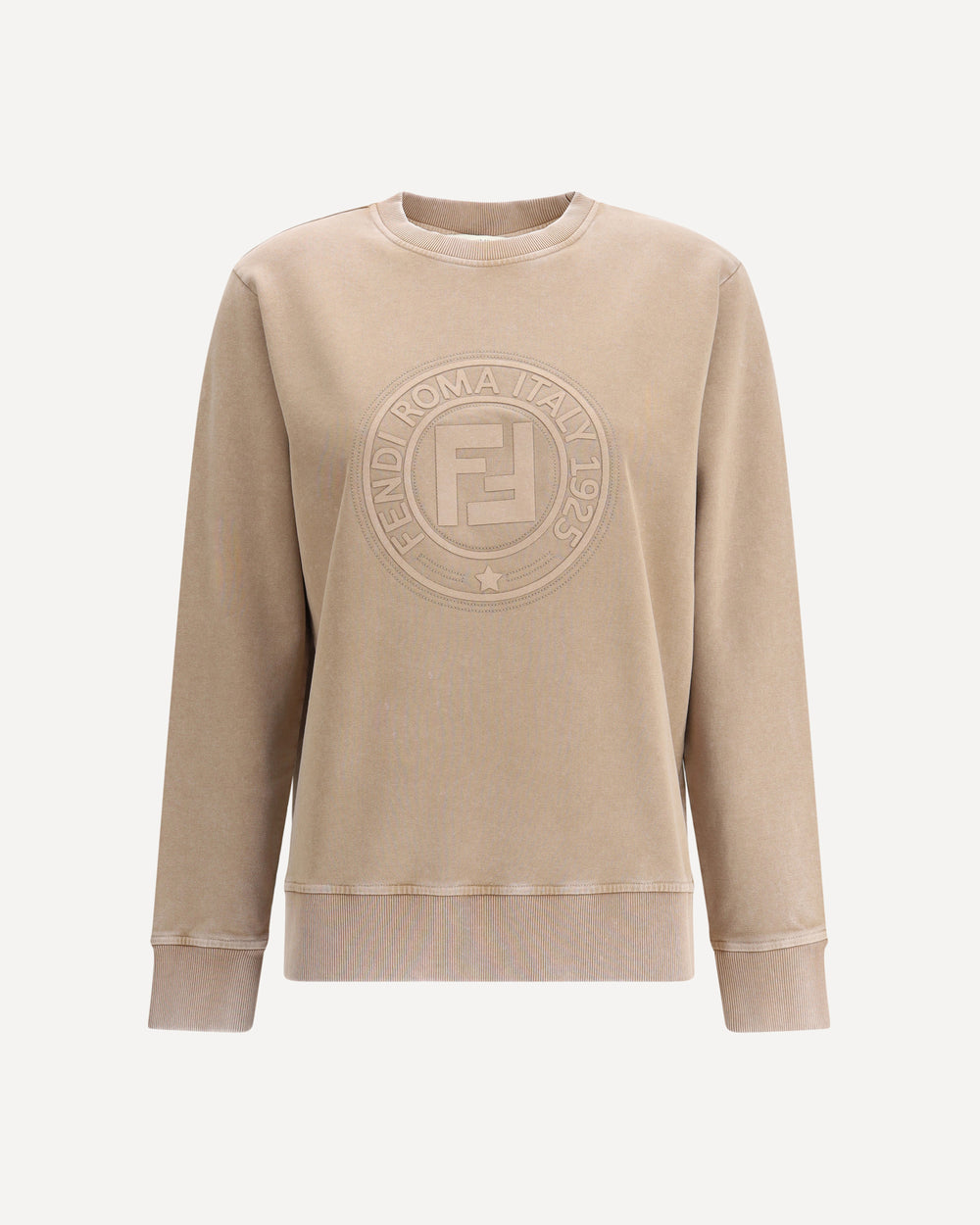 Fendi Logo Sweatshirt Brown