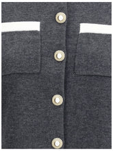 SELF-PORTRAIT M contrast collar cardigan