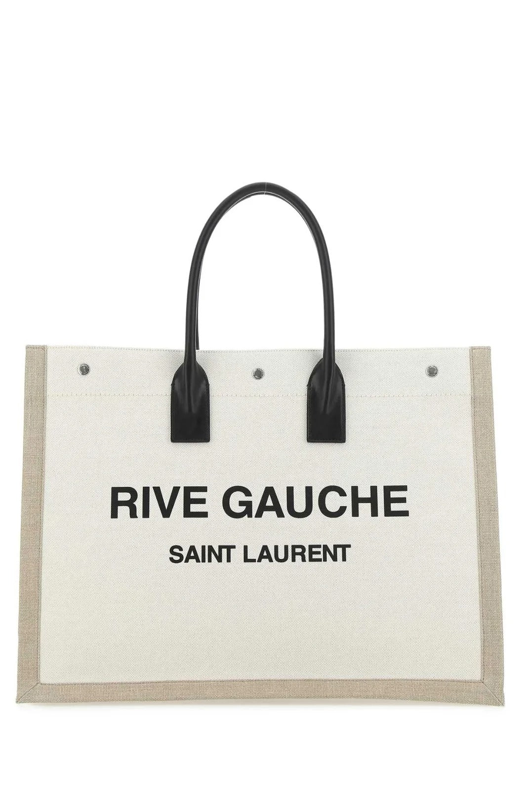 SAINT LAURENT Rive Gauche Natural Canvas Tote