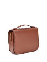 STELLA MCCARTNEY OS logo flap bag eco embossed grainy alter